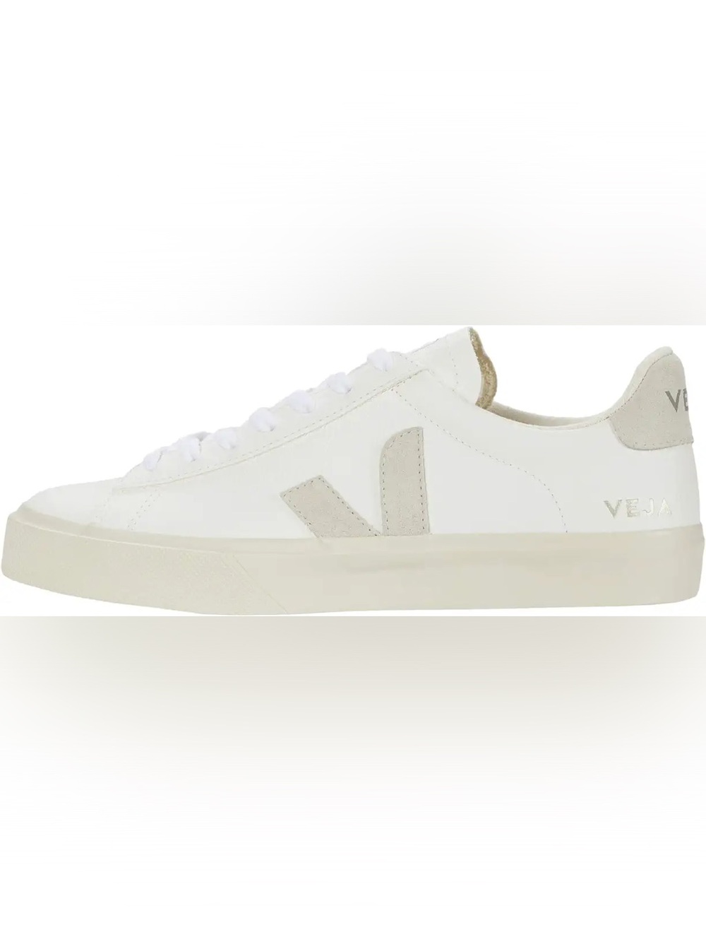 VEJA Leather Sneakers – White / Taupe – Women’s Size 8